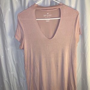 Soft & Sexy choker neck tee